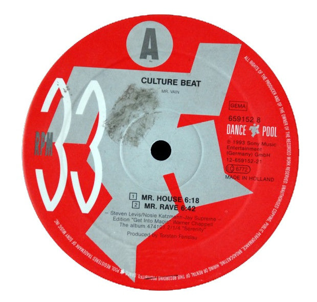 CULTURE BEAT - MR. VAIN (REMIXES) (LTD EDITION) | 12" MAXI SINGLE USADO