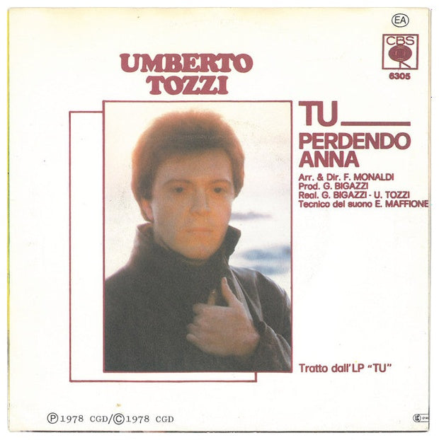 UMBERTO TOZZI - TU | 7'' SINGLE VINILO USADO