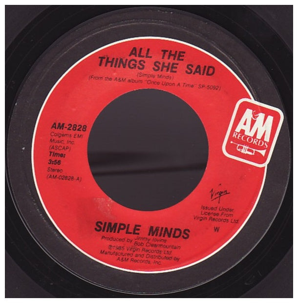 SIMPLE MINDS - DON'T YOU (FORGET ABOUT ME) (LIVE) | 7" SINGLE USADO