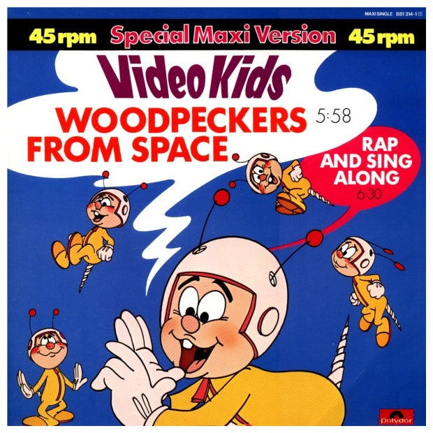 VIDEO KIDS - WOODPECKERS FROM SPACE | 12" MAXI SINGLE USADO
