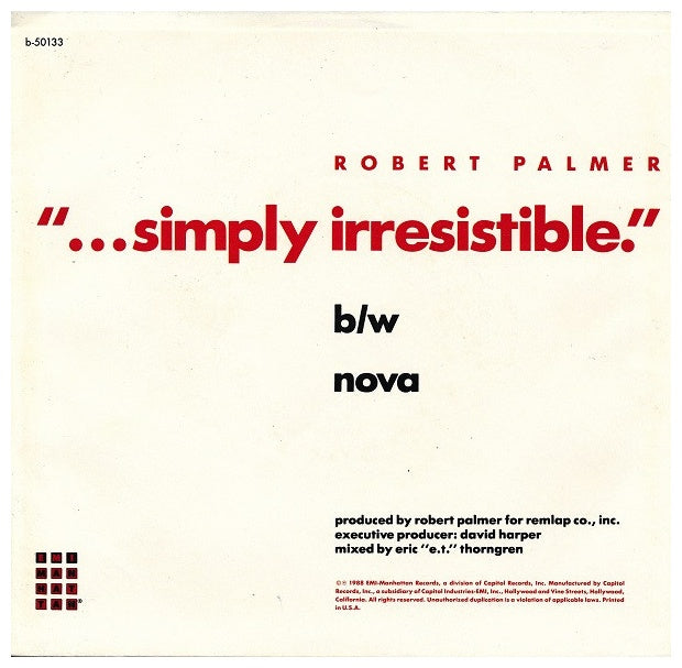 ROBERT PALMER - SIMPLY IRRESISTIBLE | 7" SINGLE VINILO USADO