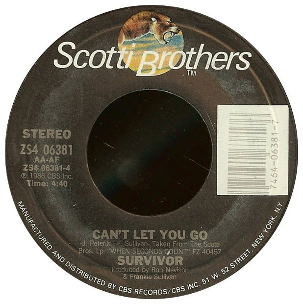SURVIVOR - IS THIS LOVE | 7" SINGLE USADO