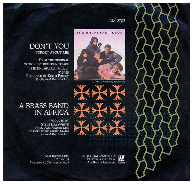 SIMPLE MINDS - DON'T YOU (FORGET ABOUT ME) | 7" SINGLE USADO
