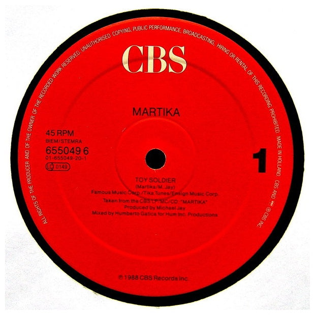 MARTIKA - TOY SOLDIERS | 12'' MAXI SINGLE USADO