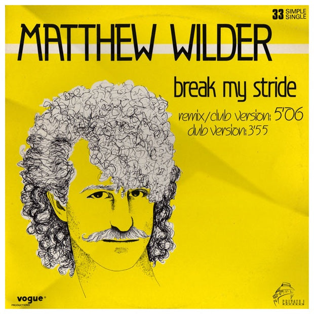 MATTHEW WILDER - BREAK MY STRIDE | 12'' MAXI SINGLE USADO