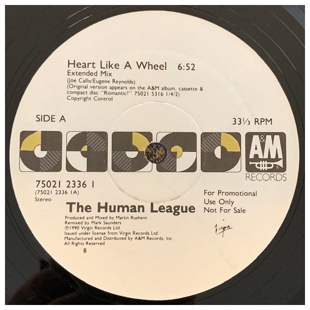 HUMAN LEAGUE - HEART LIKE A WHEEL | 12" MAXI SINGLE USADO