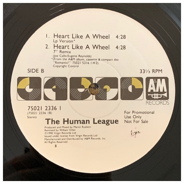 HUMAN LEAGUE - HEART LIKE A WHEEL | 12" MAXI SINGLE USADO
