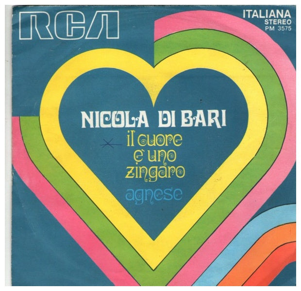 NICOLA - IL CUORE E'UNO ZINGARO | 7" SINGLE VINILO USADO