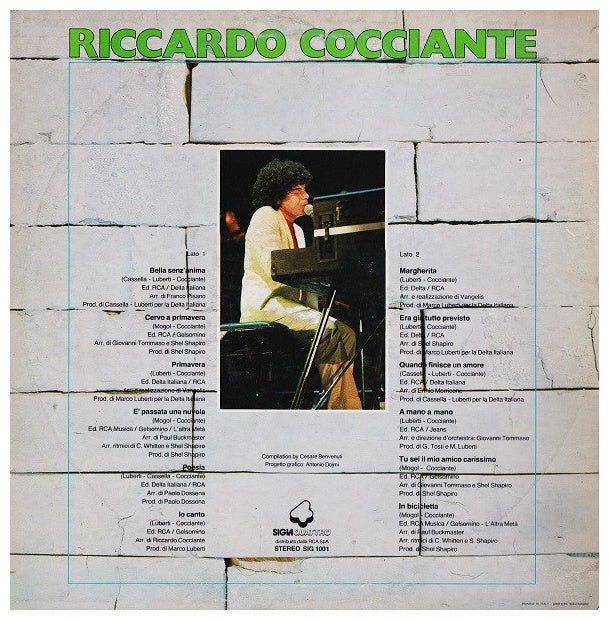 RICCARDO COCCIANTE - I GRANDI SUCCESS DI | VINILO USADO