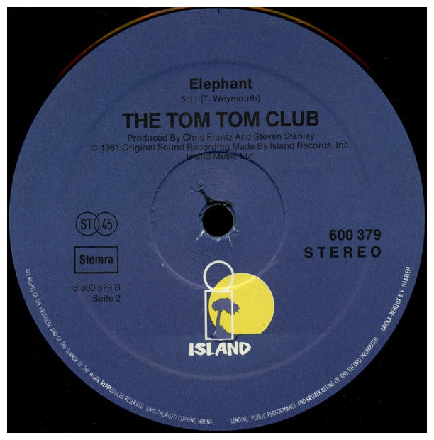 TOM TOM CLUB - WORDY RAPPINGHOOD | 12'' MAXI SINGLE USADO