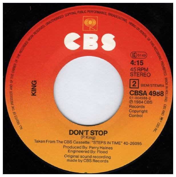 KING - LOVE & PRIDE | 7'' SINGLE VINILO USADO