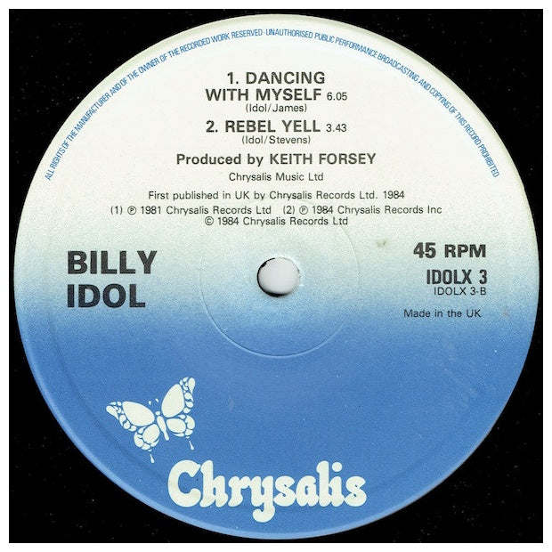 BILLY IDOL - EYES WITHOUT A FACE | 12'' MAXI SINGLE USADO