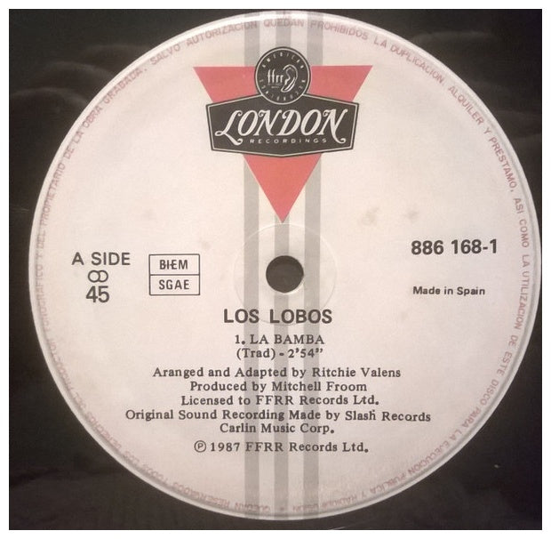 LOS LOBOS - LA BAMBA | 12'' MAXI SINGLE USADO