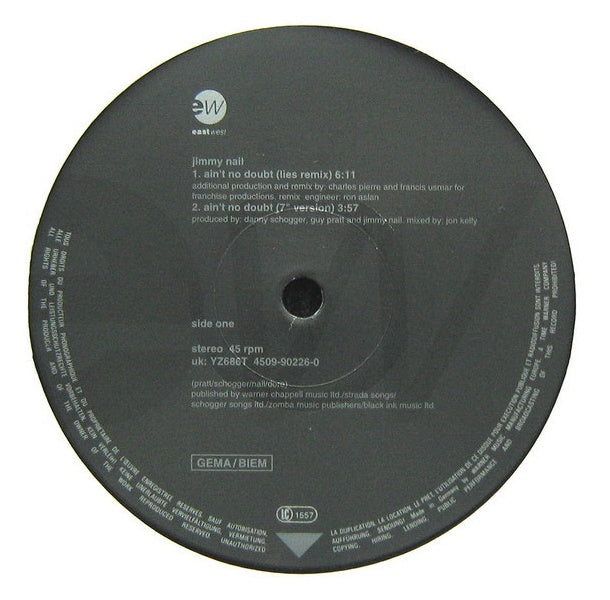 JIMMY NAIL - AIN'T NO DOUBT | 12" MAXI SINGLE USADO
