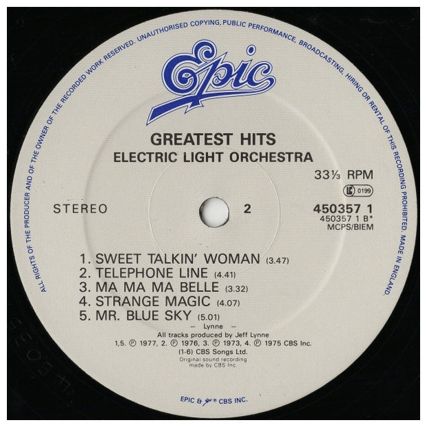 ELECTRIC LIGHT ORCHESTRA - ELO'S GREATEST HITS | VINILO USADO