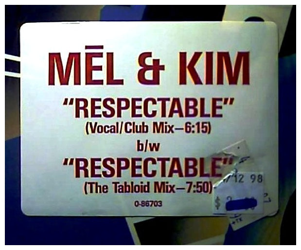MEL & KIM - RESPECTABLE | 12" MAXI SINGLE USADO