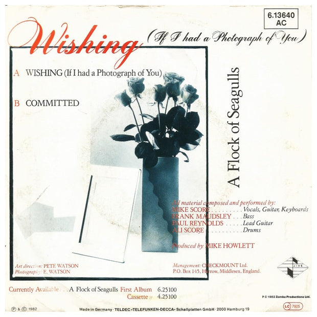 A FLOCK OF SEAGULLS - WISHING | 7'' SINGLE VINILO USADO