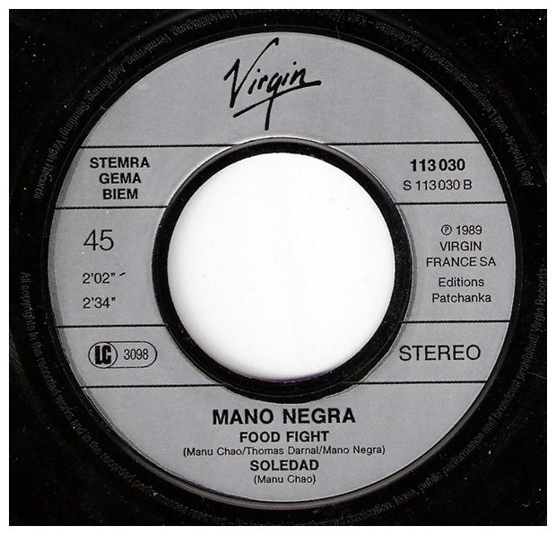 MANO NEGRA - KING KONG FIVE | 7'' SINGLE VINILO USADO