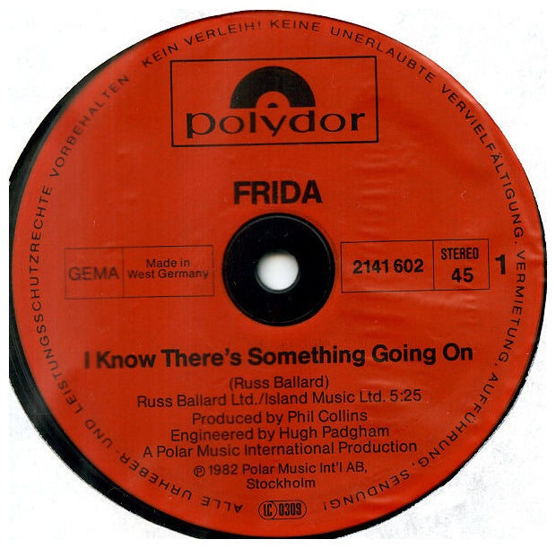 FRIDA - I KNOW THERE'S SOMETHING GOING ON | 12'' MAXI SINGLE USADO