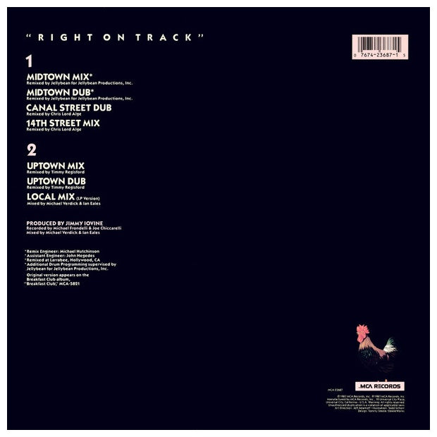 BREAKFAST CLUB - RIGHT ON TRACK | 12" MAXI SINGLE USADO