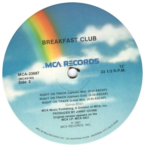 BREAKFAST CLUB - RIGHT ON TRACK | 12" MAXI SINGLE USADO