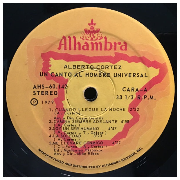 ALBERTO CORTEZ - UN CANTO AL HOMBRE UNIVERSAL | VINILO USADO