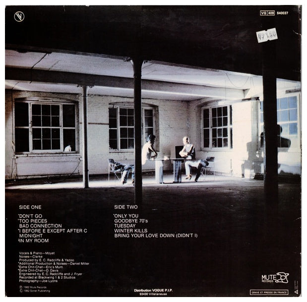 YAZOO - UPSTAIRS AT ERIC'S | VINILO USADO
