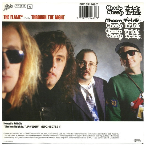 CHEAP TRICK - THE FLAME | 7'' SINGLE VINILO USADO