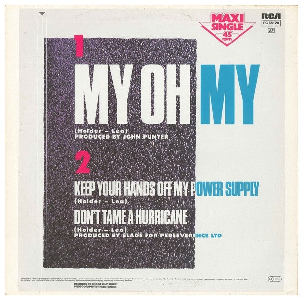 SLADE - MY OH MY | 12" MAXI SINGLE USADO