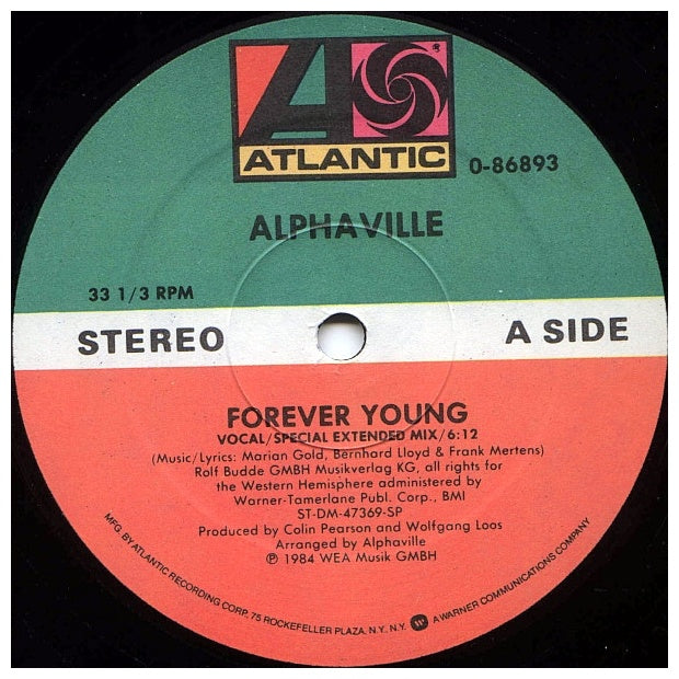 ALPHAVILLE - FOREVER YOUNG | 12" MAXI SINGLE USADO