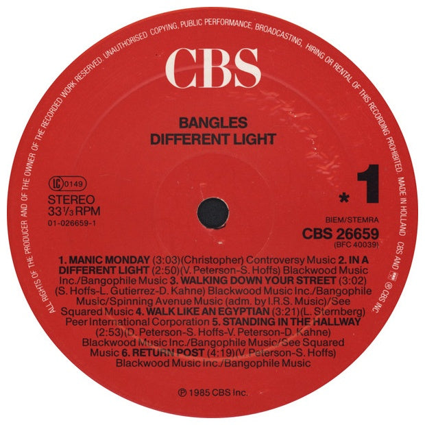 BANGLES - DIFFERENT LIGHT | VINILO USADO