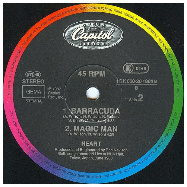 HEART - ALONE | 12'' MAXI SINGLE USADO