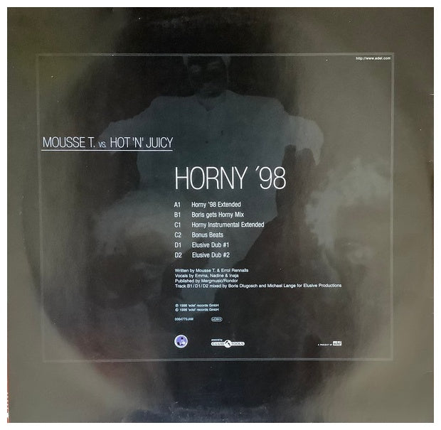 MOUSSE T. VS. HOT 'N' JUICY - HORNY '98 (2LP) | 12" MAXI SINGLE USADO