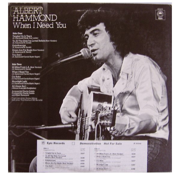 ALBERT HAMMOND - WHEN I NEED YOU | VINILO USADO