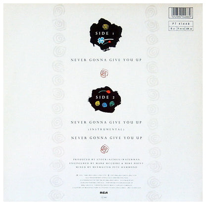 RICK ASTLEY  - NEVER GONNA GIVE YOU UP | 12" MAXI SINGLE USADO