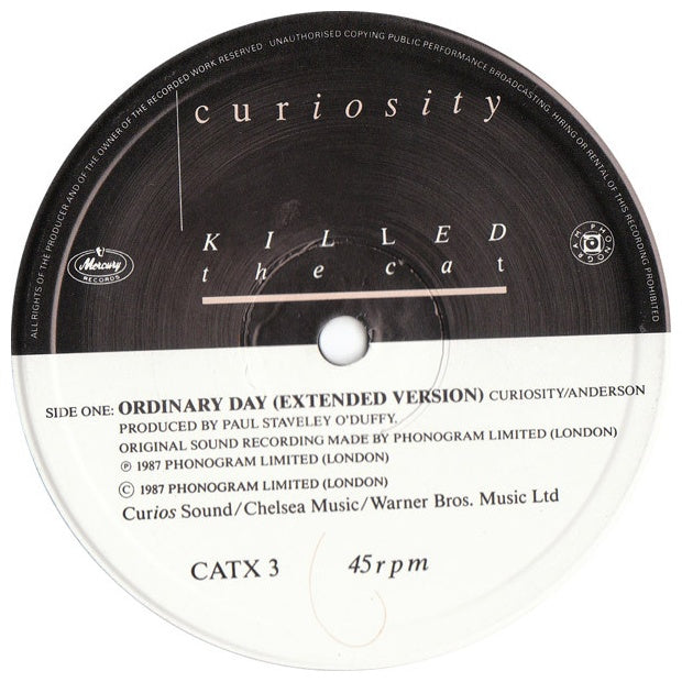 CURIOSITY KILLED THE CAT - ORDINARY DAY | 12" MAXI SINGLE USADO