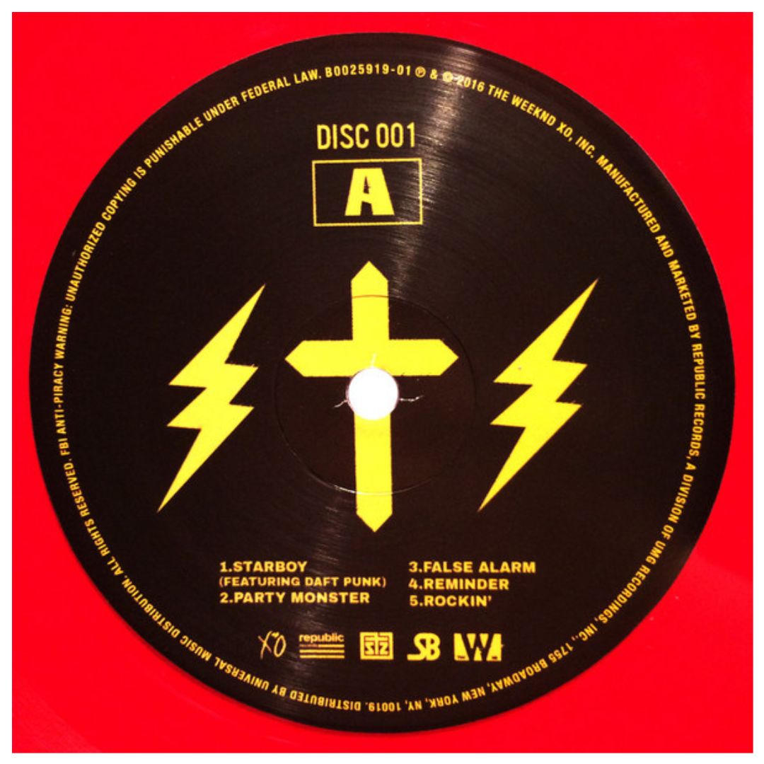 THE WEEKND - STARBOY (TRANSLUCENT RED VINYL) (2LP) | VINILO
