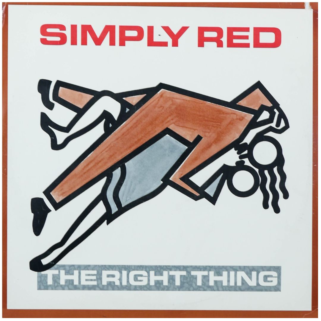 SIMPLY RED - THE RIGHT THING | 12" MAXI SINGLE USADO