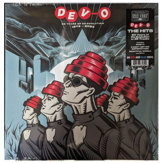DEVO - 50 YEARS OF DE-EVOLUTION 1973-2023 (RED & BLUE VINYL) (2LP) | VINILO