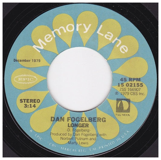 DAN FOGELBERG - LONGER | 7" SINGLE VINILO USADO