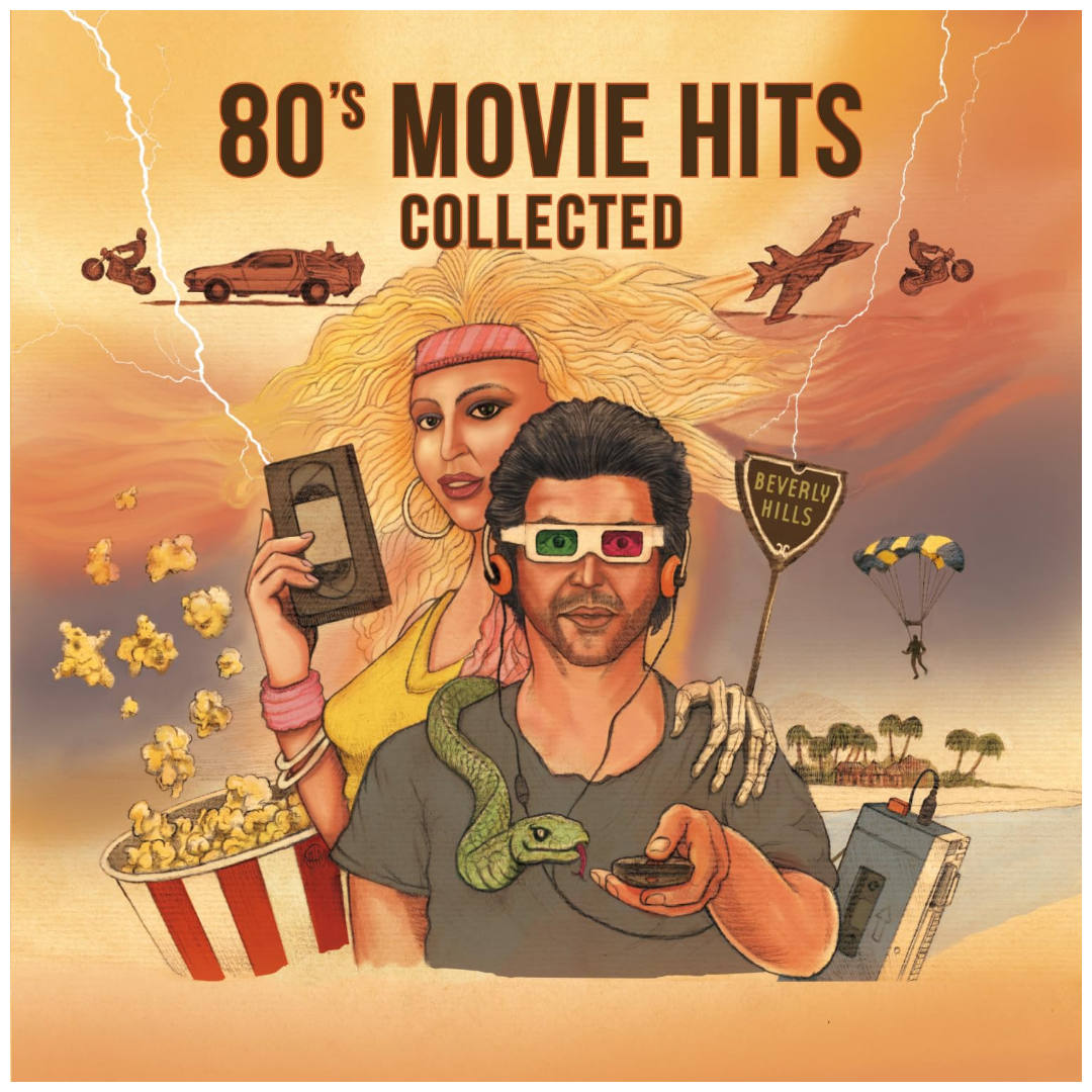 80'S MOVIE HITS - COLLECTED (2LP) (BLUE & GOLD VINYL) | VINILO