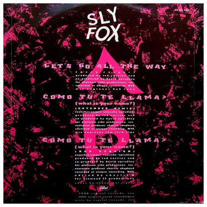 SLY FOX - LET'S GO ALL THE WAY | 12" MAXI SINGLE USADO