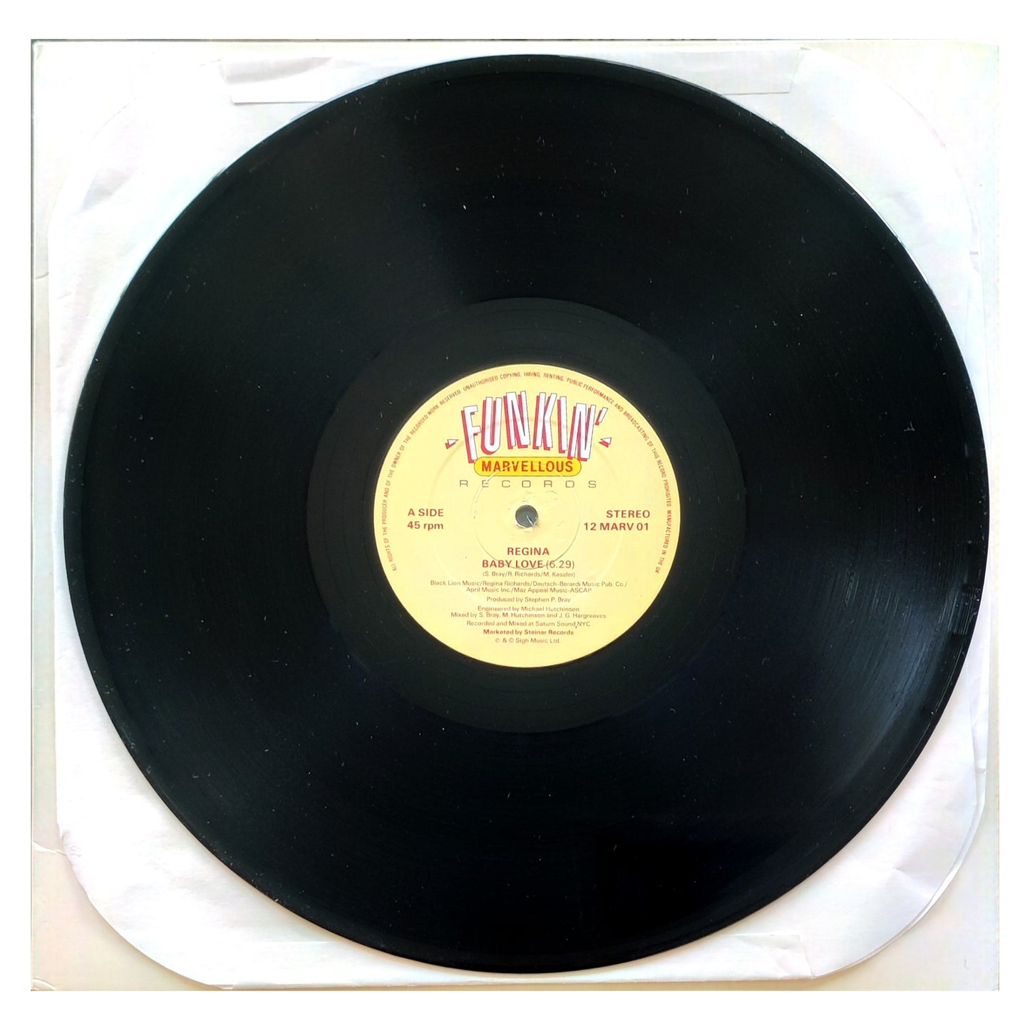 REGINA - BABY LOVE | 12" MAXI SINGLE USADO