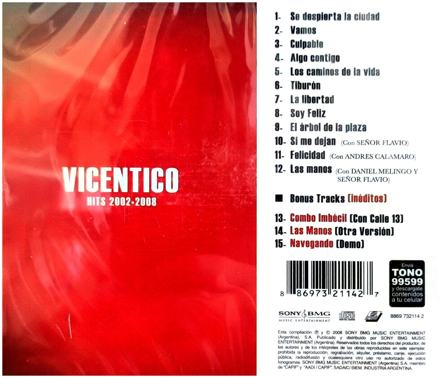 VICENTICO - HITS 2002 - 2008 | CD