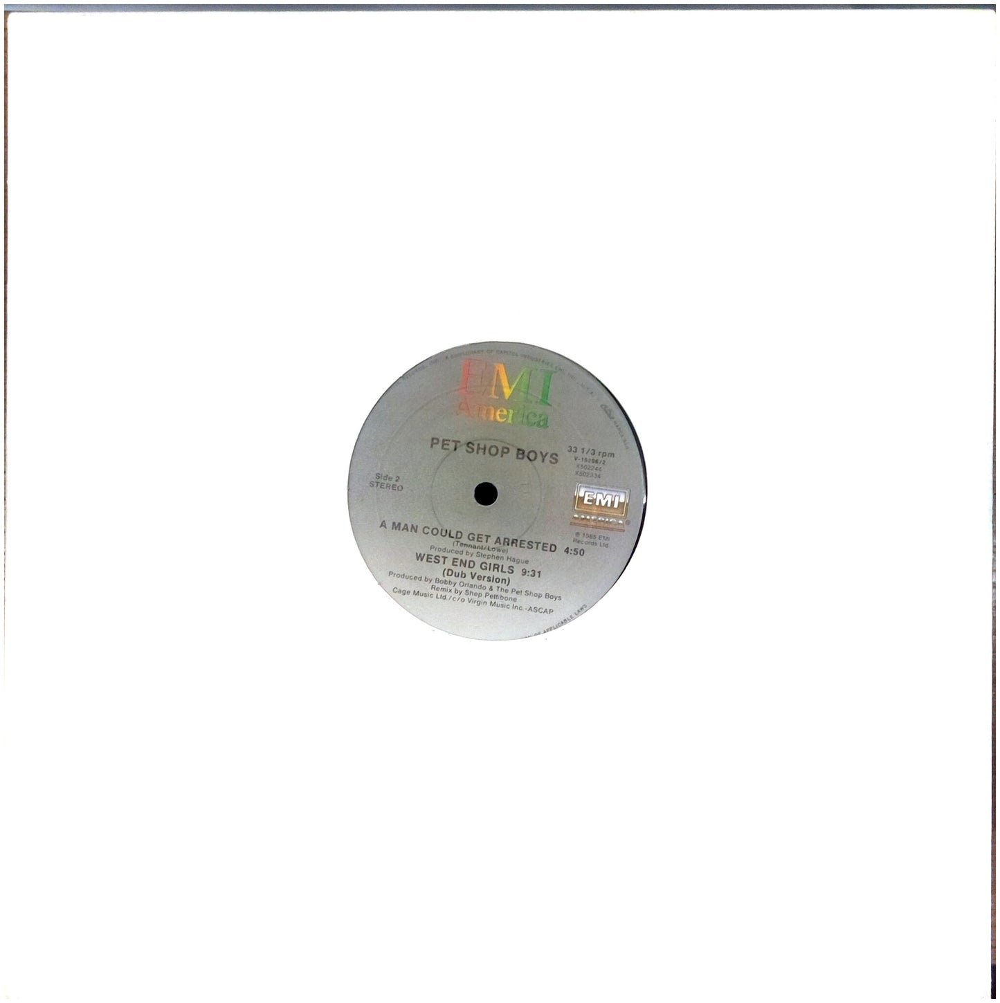 PET SHOP BOYS - WEST END GIRLS | 12" MAXI SINGLE USADO