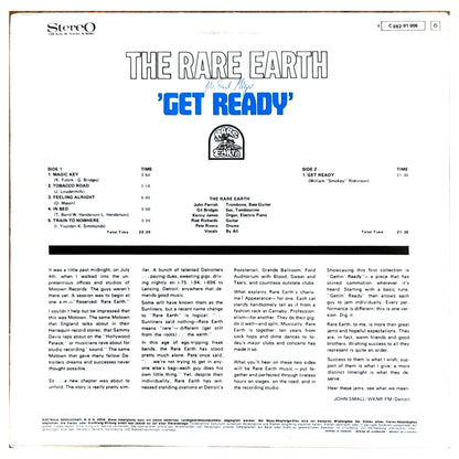 RARE EARTH - GET READY | VINILO USADO