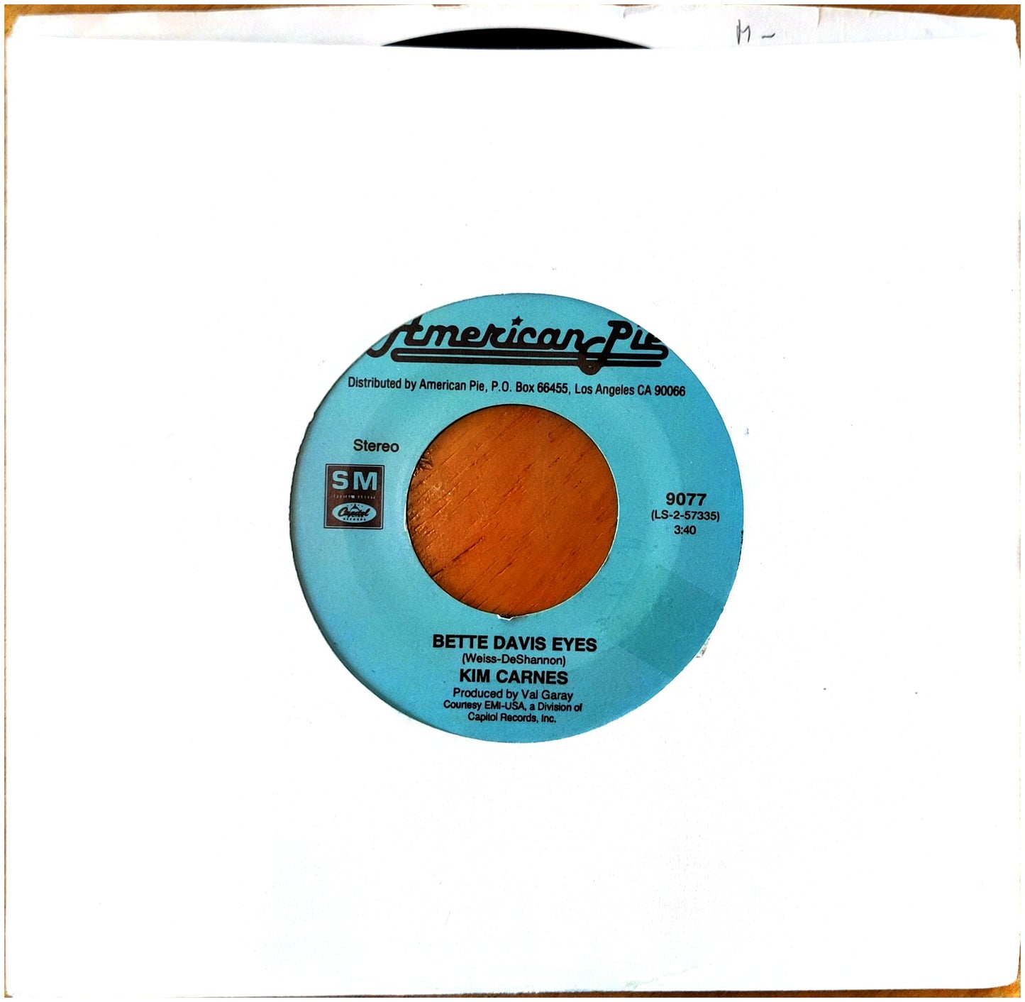 KIM CARNES - BETTE DAVIS EYES | 7" SINGLE VINILO USADO