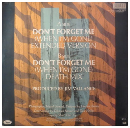 GLASS TIGER - DON'T FORGET ME (WHEN I'M GONE) | 12" MAXI SINGLE USADO