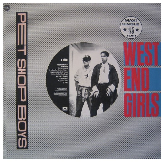 PET SHOP BOYS - WEST END GIRLS | 12" MAXI SINGLE USADO