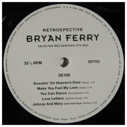 BRYAN FERRY - RETROSPECTIVE: SELECTED RECORDINGS 1973-2023 (2LP) | VINILO